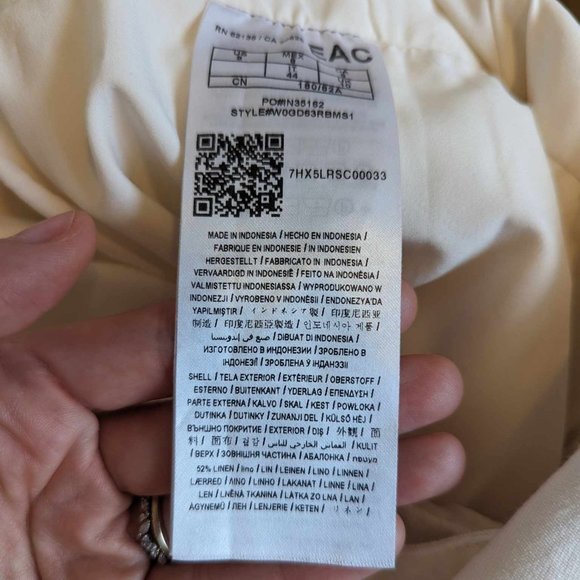 {Guess} Ilaria Cropped Wide-Leg Linen Jumpsuit - Picture 9 of 11